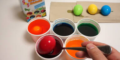 Ostereier selber f&auml;rben