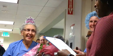 Krankenschwester wird 90 Jahre alt