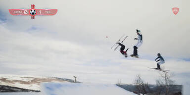 Fu&szlig;ball auf Skiern