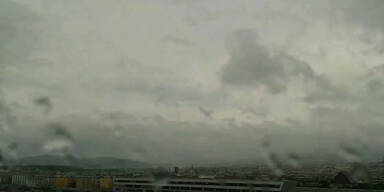 Heftige Regenschauer in Wien