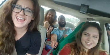 Horror-Crash mit Handy gefilmt