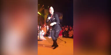 Robbie bei Glock-Party
