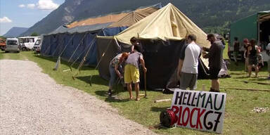 G7-Gegner bauen ihre Zelte auf