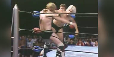 "Nature Boy" in einem Wrestling-Kampf