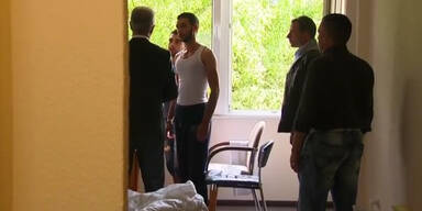Besuch in einem Flüchtlingsheim