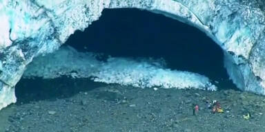 Einsturz einer Eish&ouml;hle in den USA