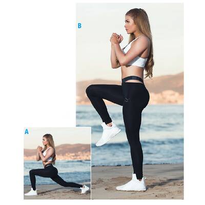 Pamela Reif zeigt Übungen für eine schöne Kehrseite