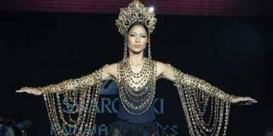 Biker mit Herz und Lunge aus Steinen