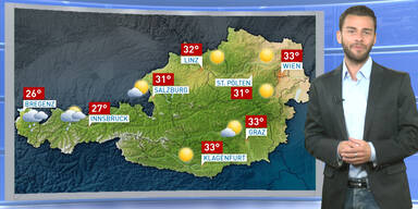 Das Wetterupdate: Sonnig, westlich Gewitter