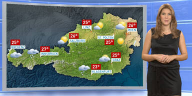 Das Wetterupdate: Sonnig und warm, von Westen her gewittrig