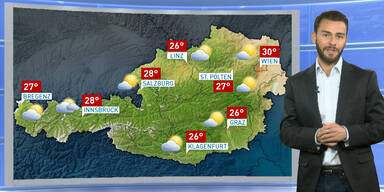 Das Wetterupdate: Sehr sonnig, einzelne Gewitter im Bergland