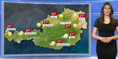 Das Wetterupdate: Zeitweise sonnig, lokale Schauer im Bergland