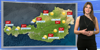 Das Wetterupdate: Überwiegend sonnig und heiß