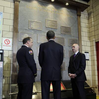 Obamas Auftritt am Ground Zero