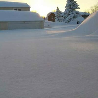 So viel Schnee liegt in Buffalo