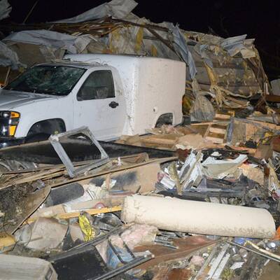 Spur der Verwüstung