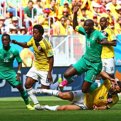 Bilder zu Kolumbien gegen Elfenbeinküste