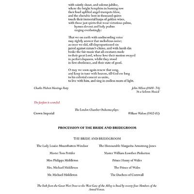 The Royal Wedding: Official Programme