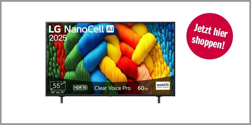 Shopping CH Frühlingsticker LG 55NANO80A6B 55 Zoll NanoCell 4K TV
