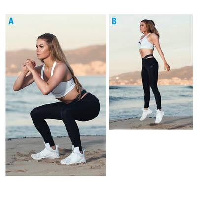 Pamela Reif zeigt Übungen für eine schöne Kehrseite