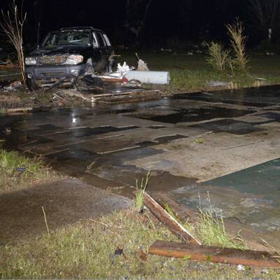 Spur der Verwüstung