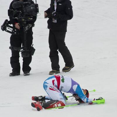 Marcel Hirscher jubelt über Gold