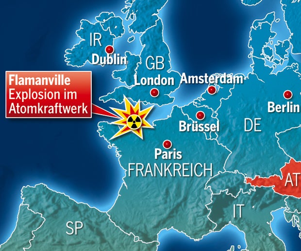 Explosion in französischem Atomkraftwerk
