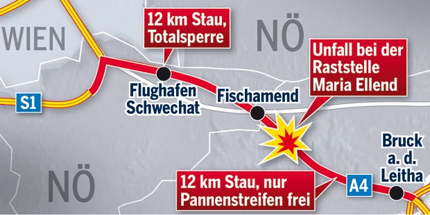 A4: Totalsperre auf der Horror-Autobahn