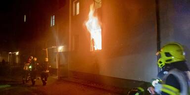 Feuer-Inferno in Mehrparteienhaus in&nbsp;Steyr.