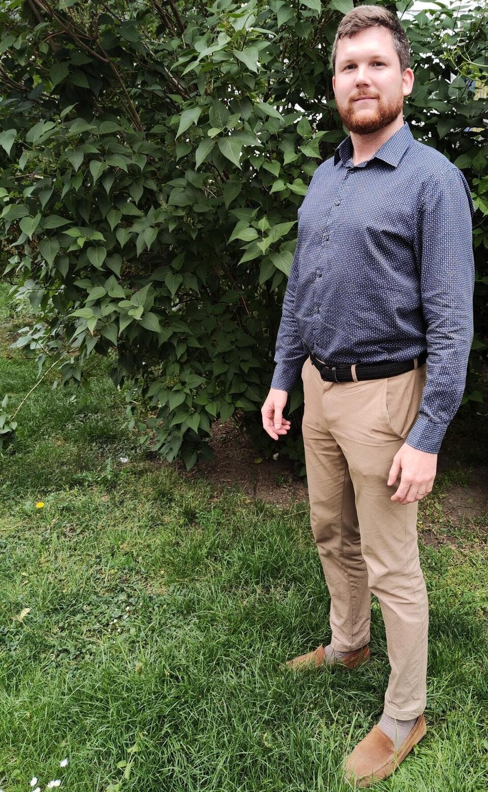 oe24-Reporter Aaron Brüstle beim Protest-Camp.