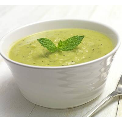 Erbsen-Minz-Süppchen (Für 2 Personen)