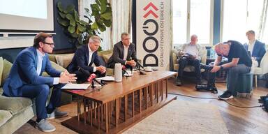 Kicker, CEO von Magenta, Arnoldner, A1 Group Deputy CEO und  Schrefl, Drei