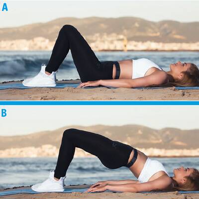 Pamela Reif zeigt Übungen für eine schöne Kehrseite