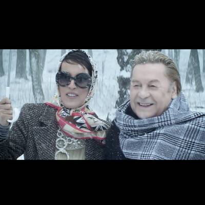 Nena und Helmut Berger drehen Videoclip