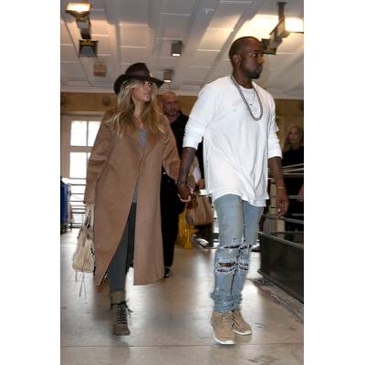 Kim & Kanye bei der Paris Fashion Week 2013