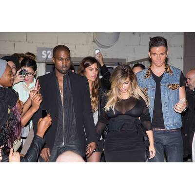 Kim & Kanye bei der Paris Fashion Week 2013