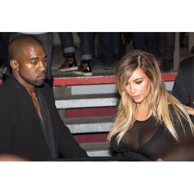 Kim & Kanye bei der Paris Fashion Week 2013