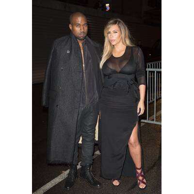 Kim & Kanye bei der Paris Fashion Week 2013