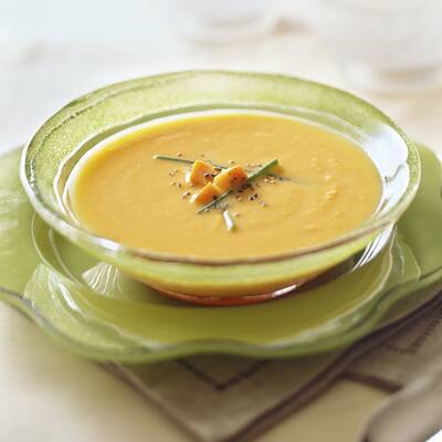 Erbsen-Minz-Süppchen (Für 2 Personen)