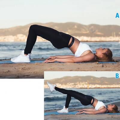 Pamela Reif zeigt Übungen für eine schöne Kehrseite