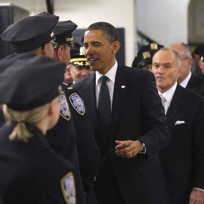 Obamas Auftritt am Ground Zero