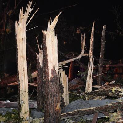 Spur der Verwüstung