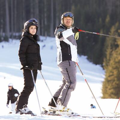 Superstar als Skilehrer