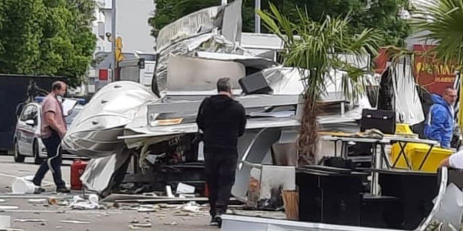 Foodtruck explodiert