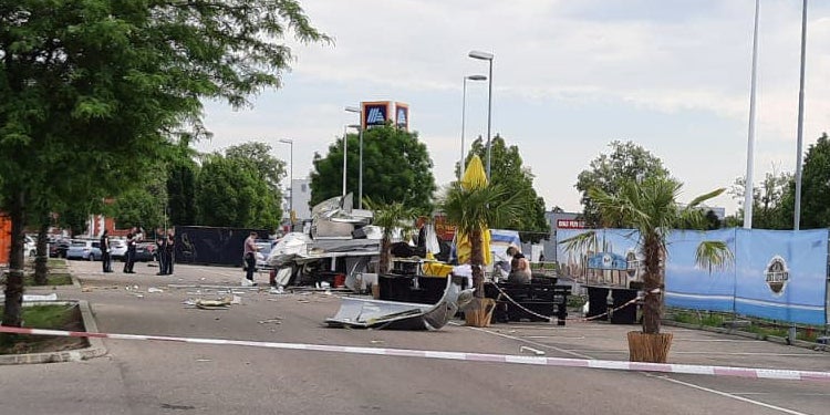 Foodtruck explodiert