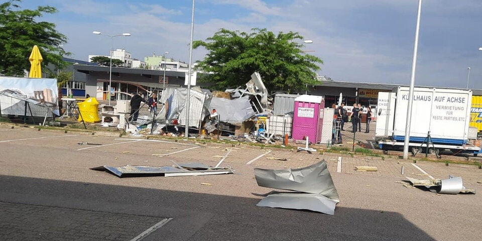 Foodtruck explodiert