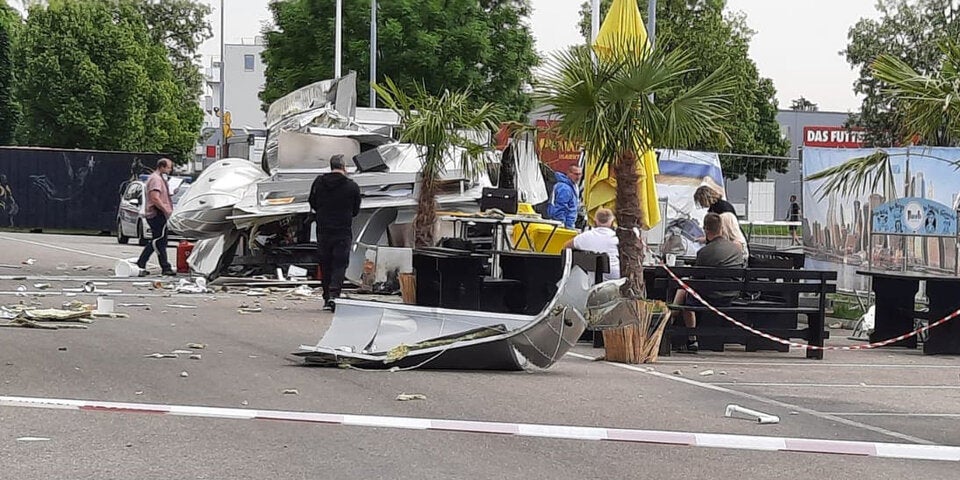 Foodtruck explodiert