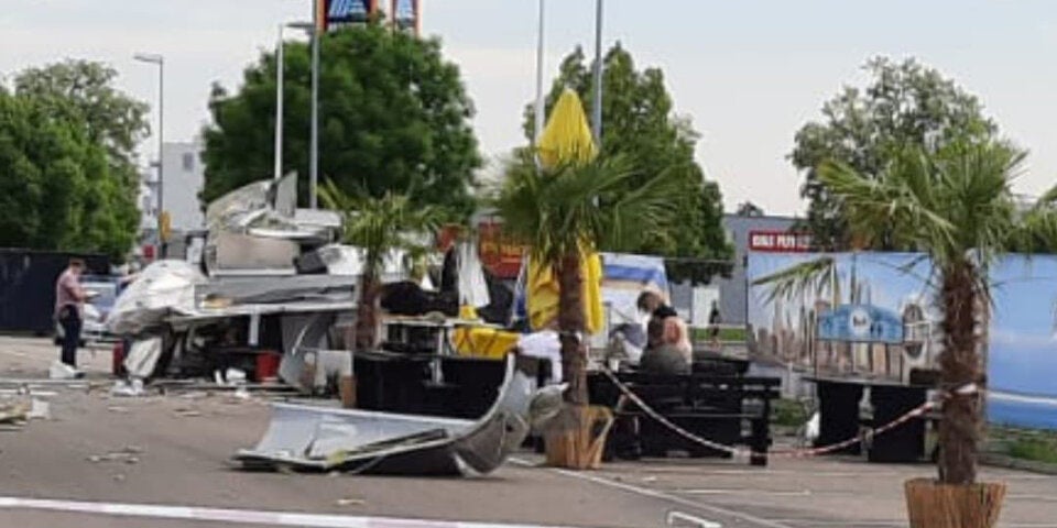 Foodtruck explodiert