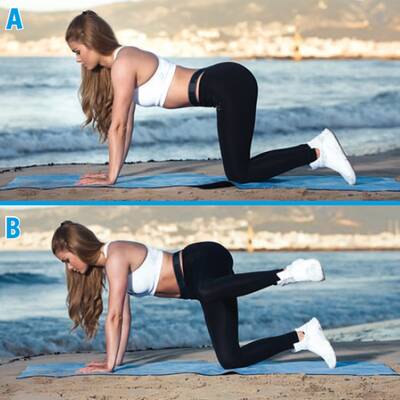 Pamela Reif zeigt Übungen für eine schöne Kehrseite