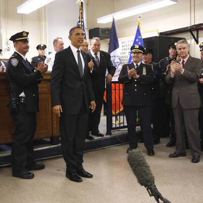 Obamas Auftritt am Ground Zero